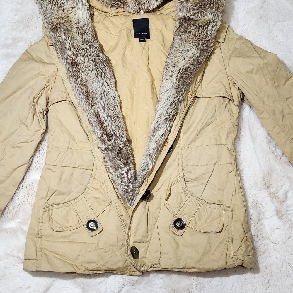 Women's Vero Moda Faux Fur Collar Jacket